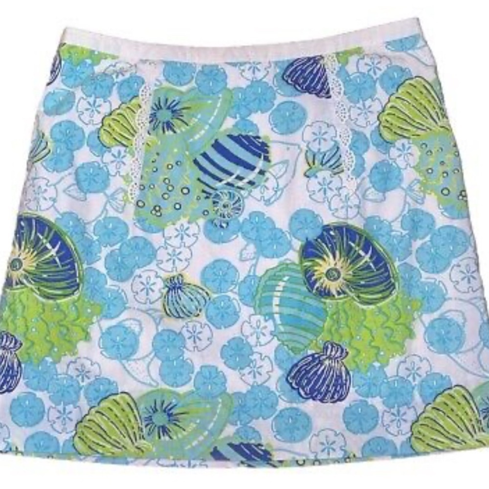Lilly Pulitzer Seashell Print Skirt - Picture 1 of 11